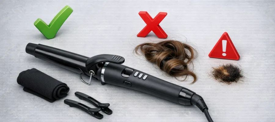 Fehlerfreier Umgang mit dem Lockenstab: Haeufige Bedienfehler vermeiden