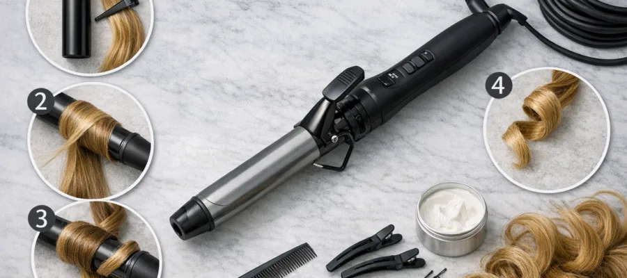 Lockenstab fuer Anfaenger: Schritt-fuer-Schritt-Anleitung fuer perfekte Locken