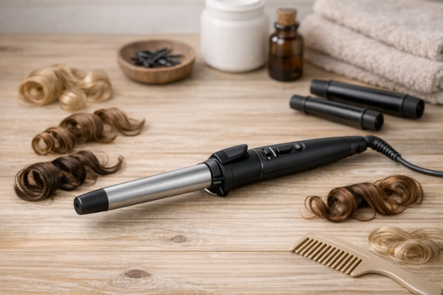 Welche Lockenstab Groesse eignet sich am besten fuer natuerliche Locken als Einsteiger?