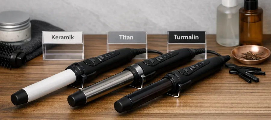 Lockenstab Arten im Vergleich: Keramik, Titan und Tourmalin – Welcher ist der richtige fuer dich?